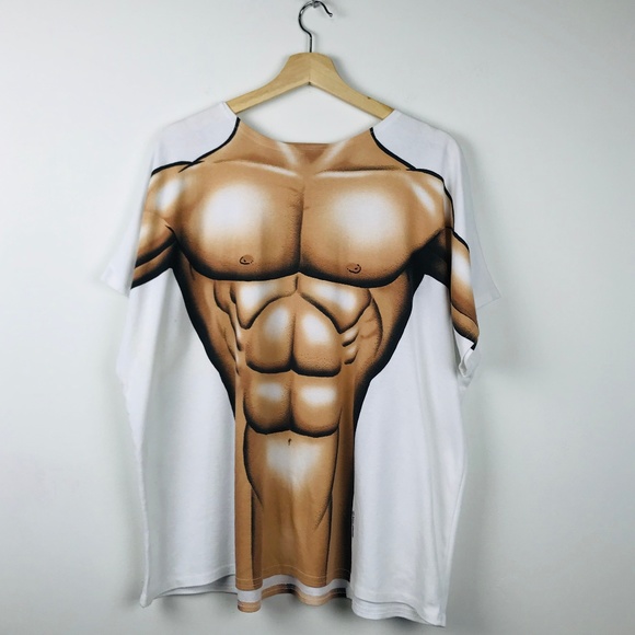 Vintage Tops - Vintage Muscle Body Tee Graphic T Shirt XL